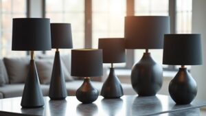 stylish black table lamps