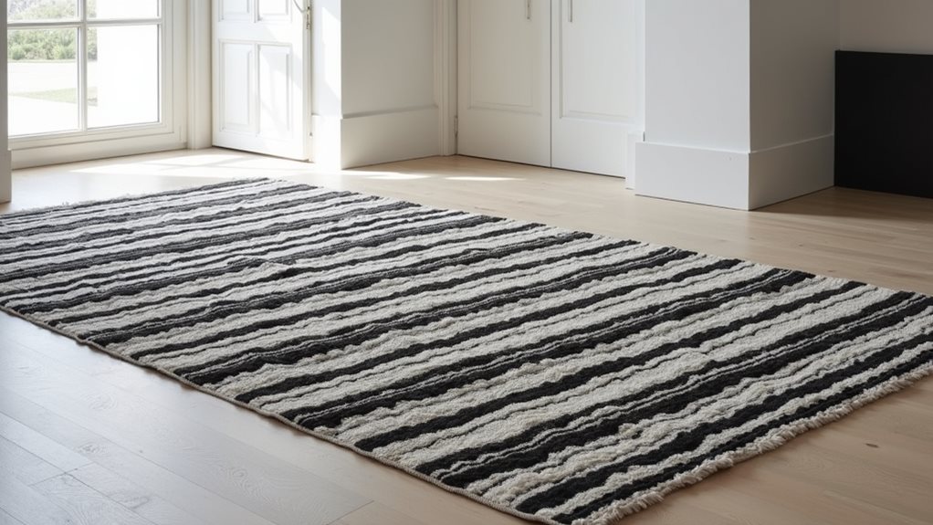 stylish striped home rugs