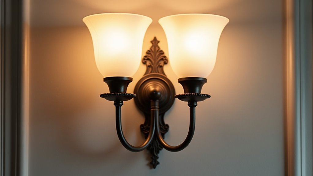timeless bronze double sconce