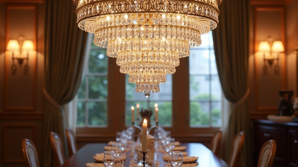 timeless elegance cascading crystals