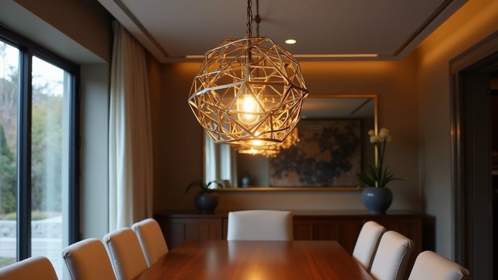 timeless geometric bronze elegance