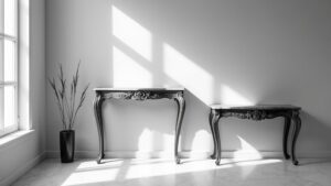 top black and white tables
