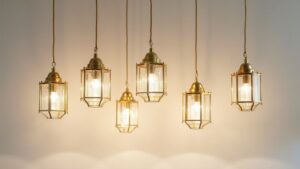 top gold glass pendants