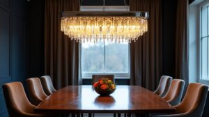 top rectangle dining chandeliers