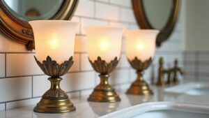 top three antique brass