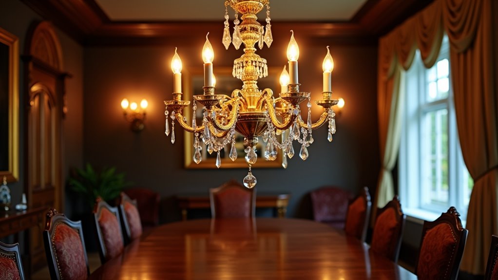 traditional brass elegance fixture