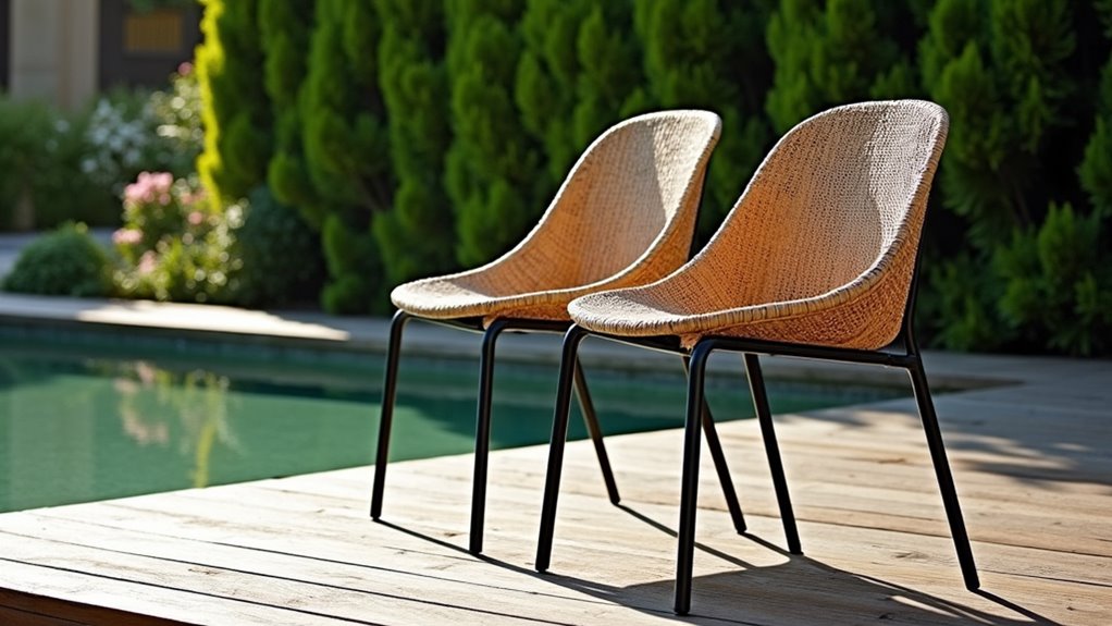 versatile black rattan chairs