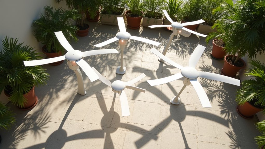 white outdoor ceiling fans