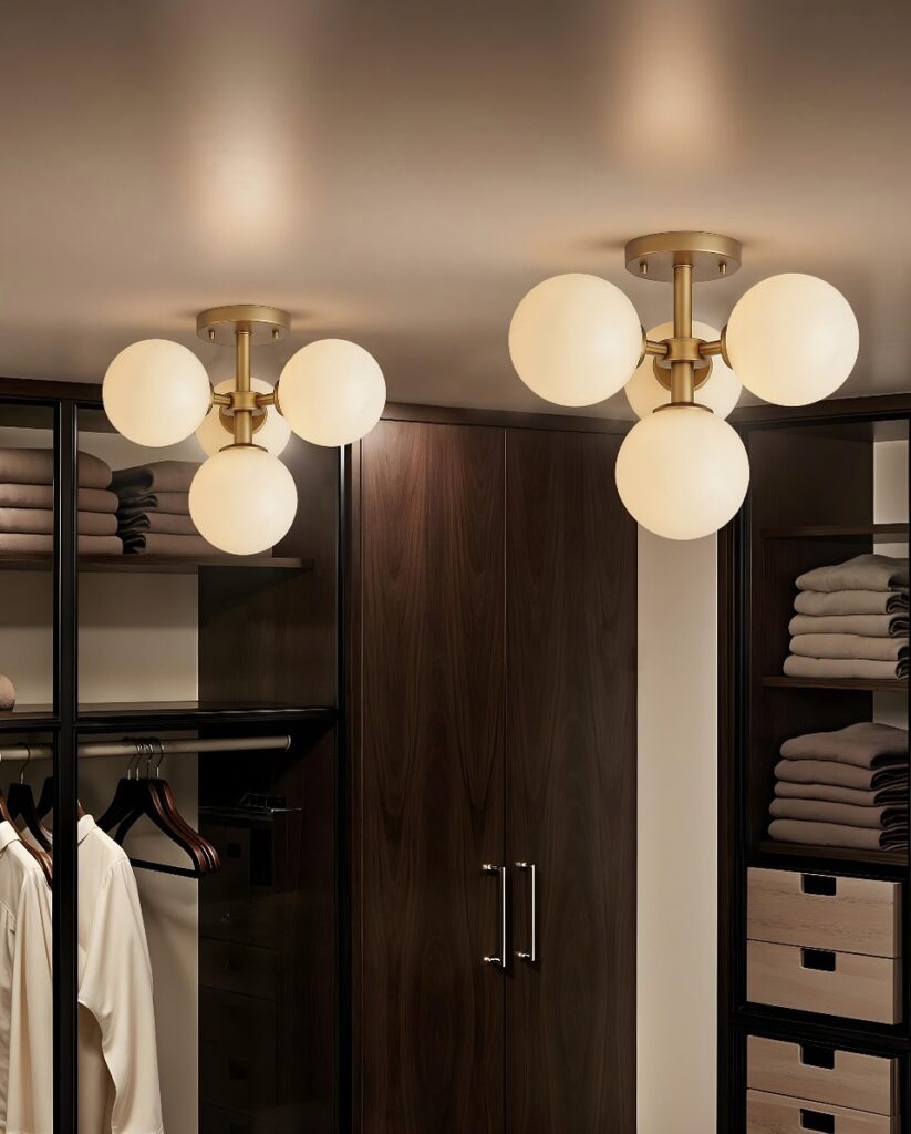 flush mount for walk in closet