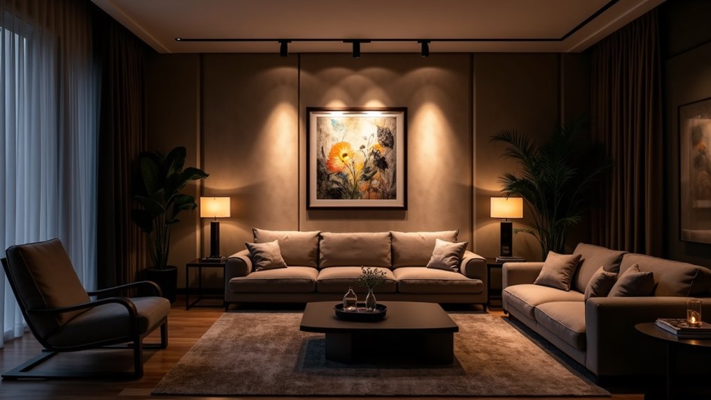 accent lighting for artwork