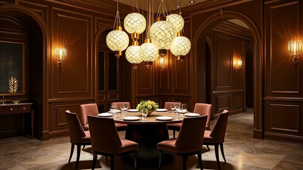 art deco pendant lighting elegance