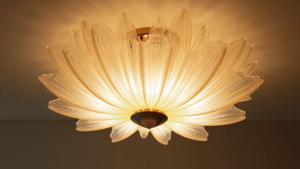 artistic flush mount lighting