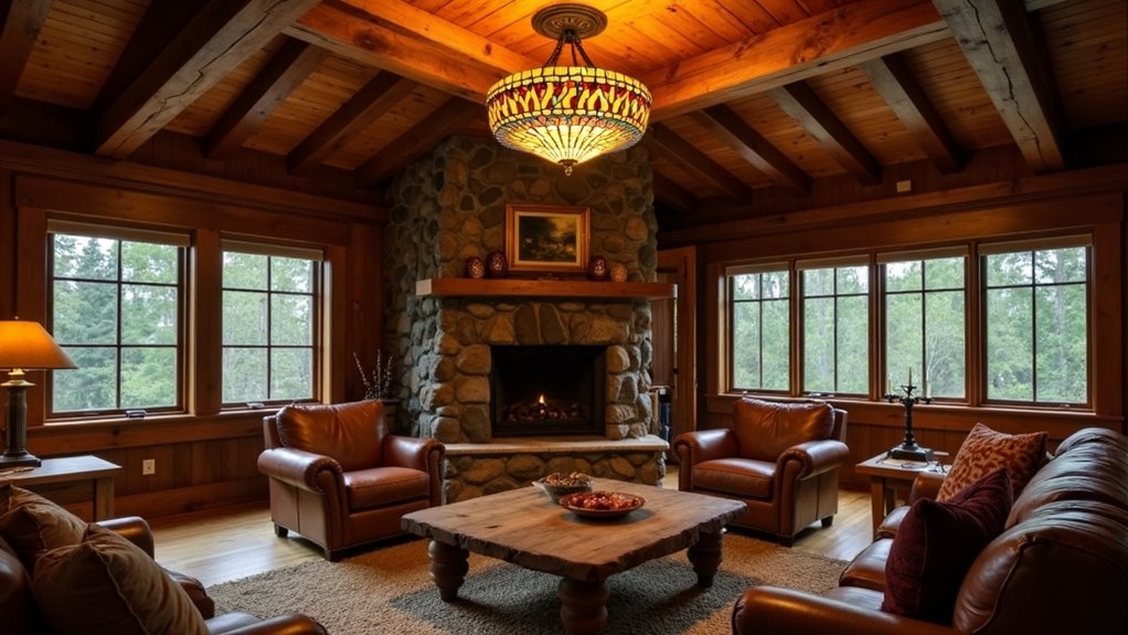 artistic rustic tiffany fixtures
