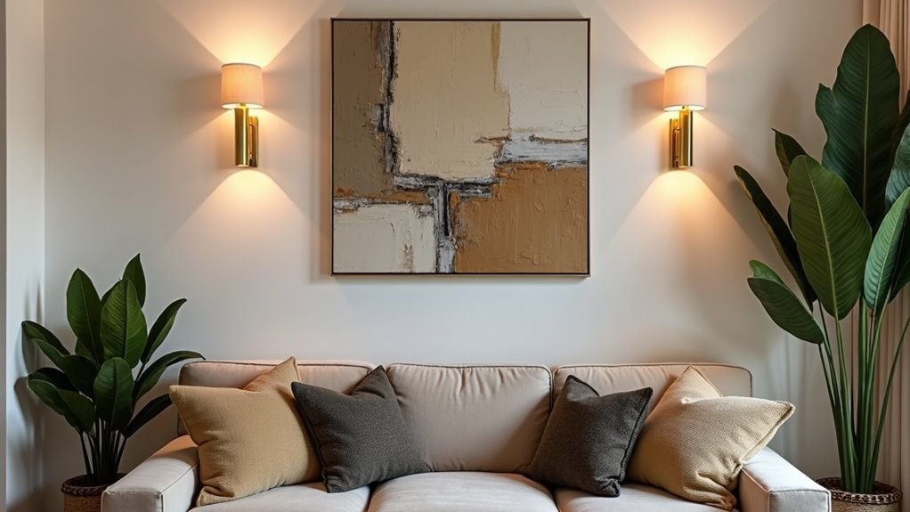 balanced wall sconce placement
