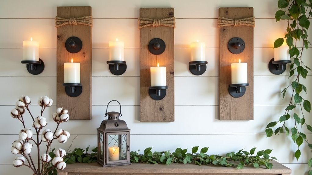charming rustic wall sconces