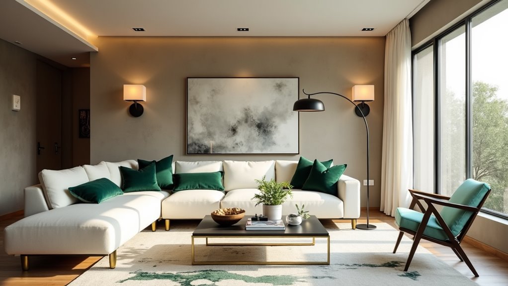 cohesive interior lighting design