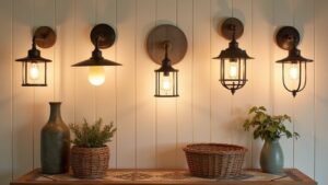 country flush mount lighting