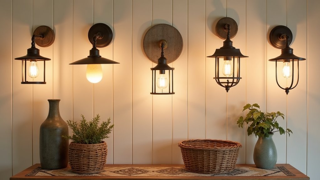 country flush mount lighting