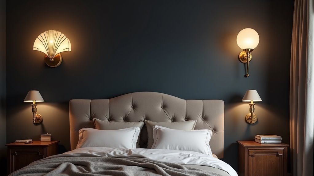 elegant bedroom wall sconces