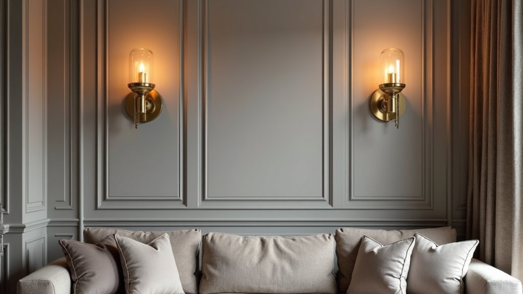 elegant brass candle sconces