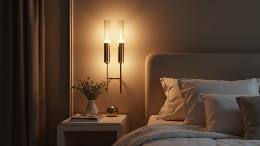 elegant dual light wall sconce