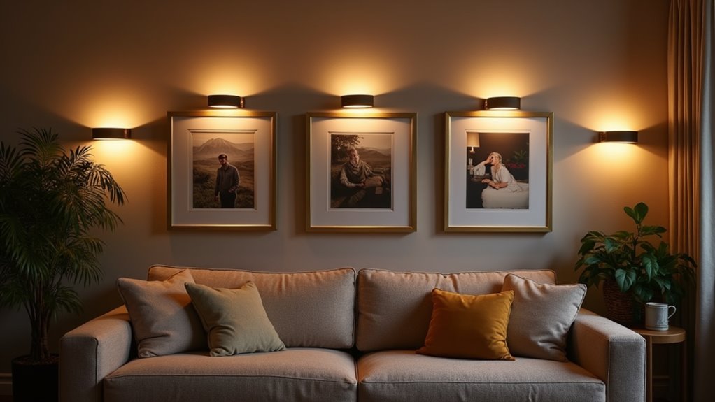 elegant illumination of artwork