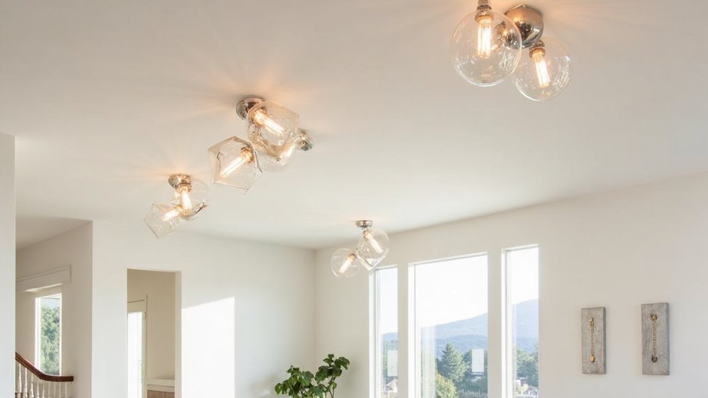 elegant minimalist glass lighting
