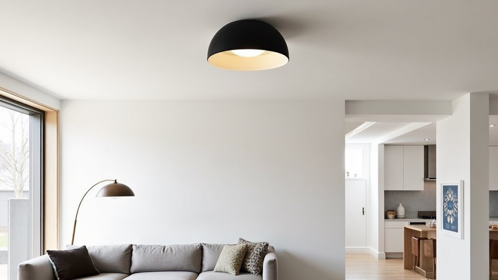 elegant modern flush mount