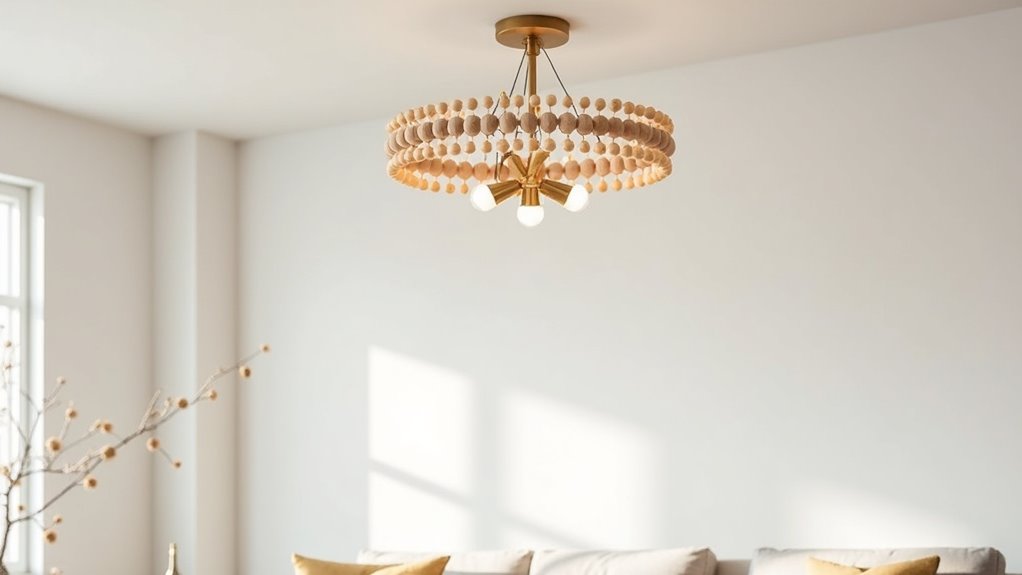 elegant rustic wood lighting
