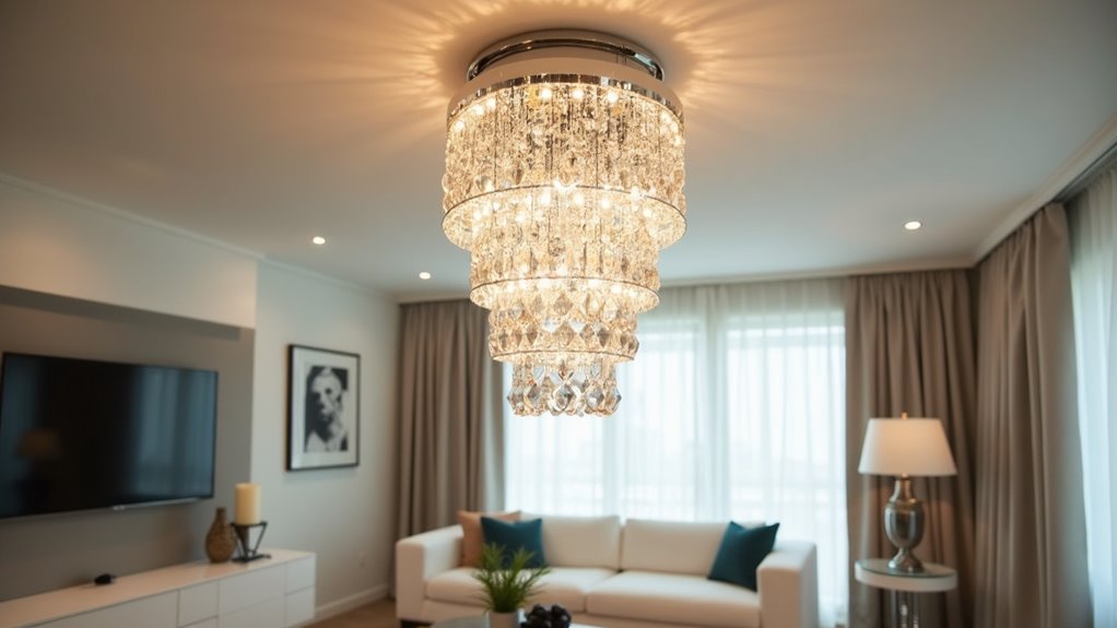 elegant semi flush mount lighting