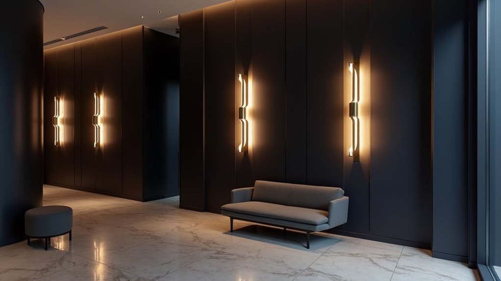 elegant twisting design sconce