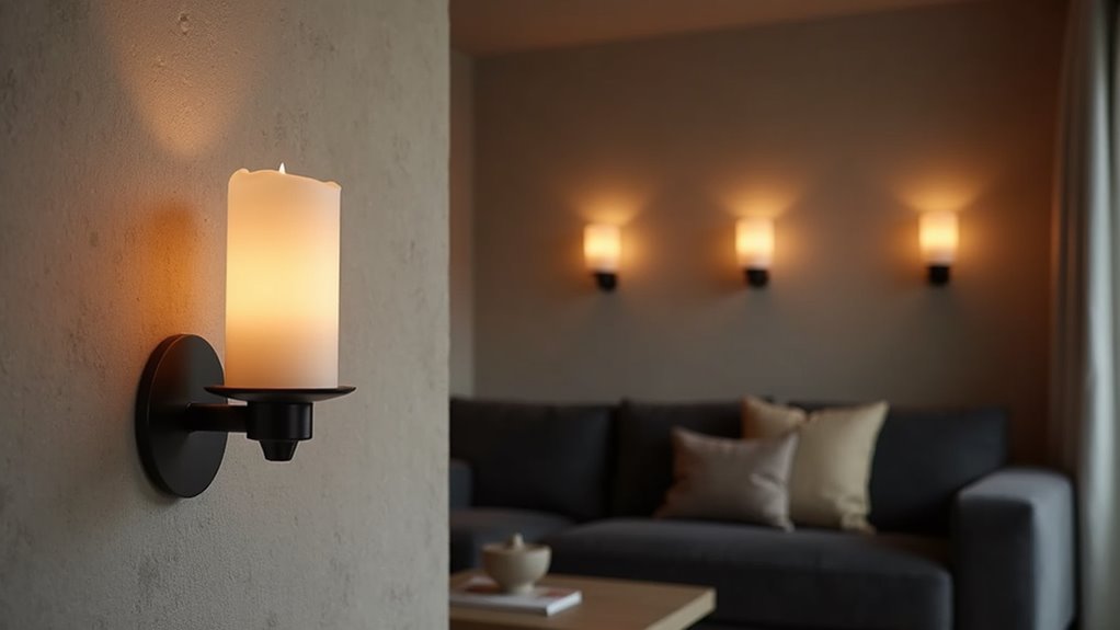 elegant wireless candle sconces