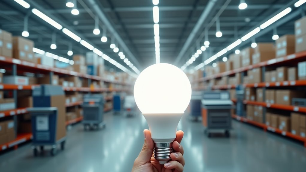 extensive industrial light bulb selection
