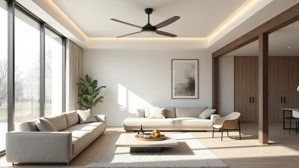 flush mount fans advantages