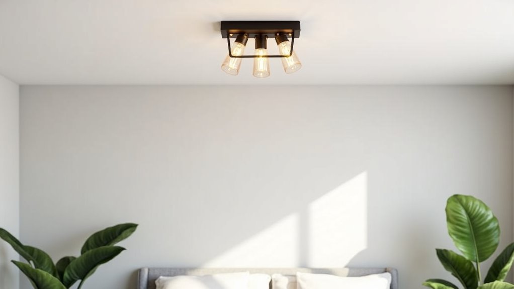 industrial vintage flush mount