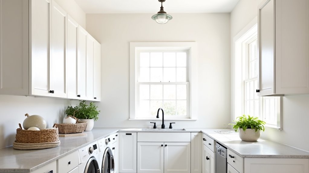 inviting and functional laundry space