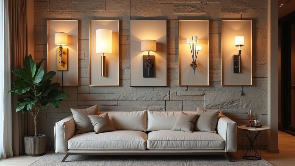 large decorative wall sconces