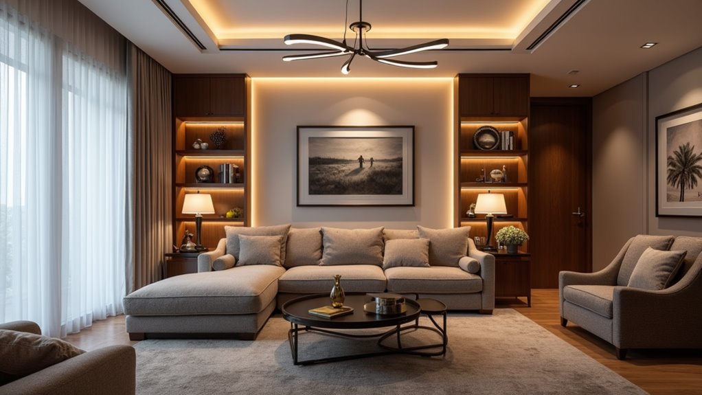 layered lighting creates ambiance