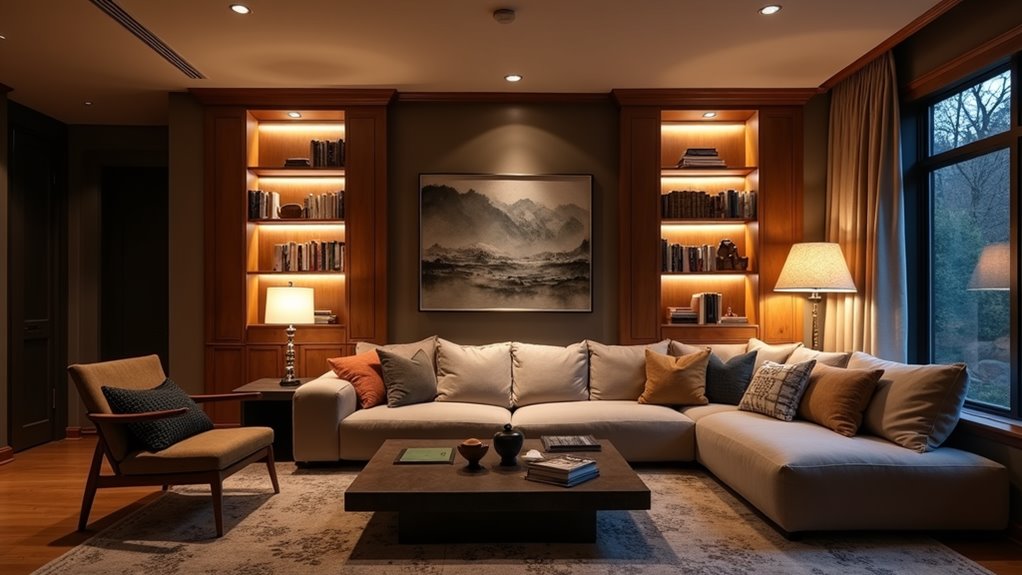 layered lighting enhances ambiance