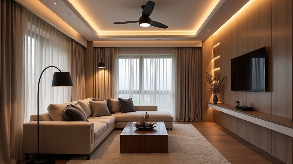 layered lighting enhances versatility