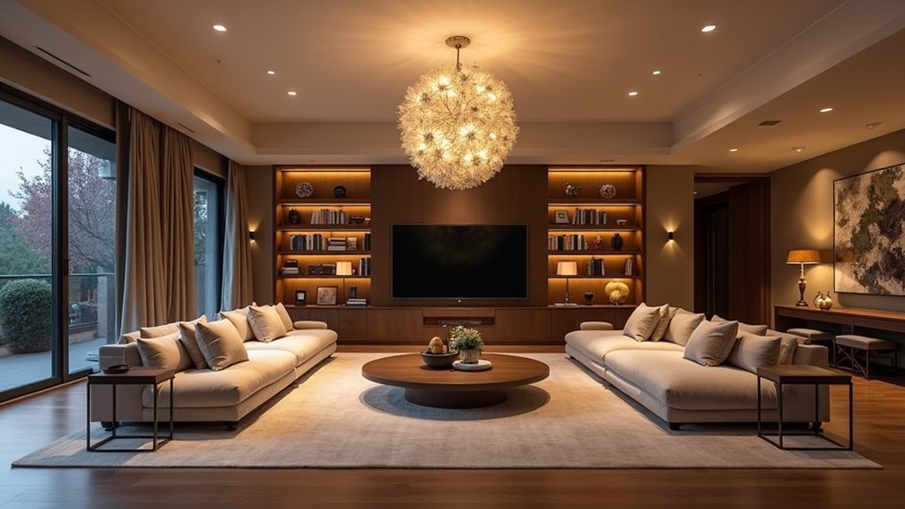 layered lighting for ambiance