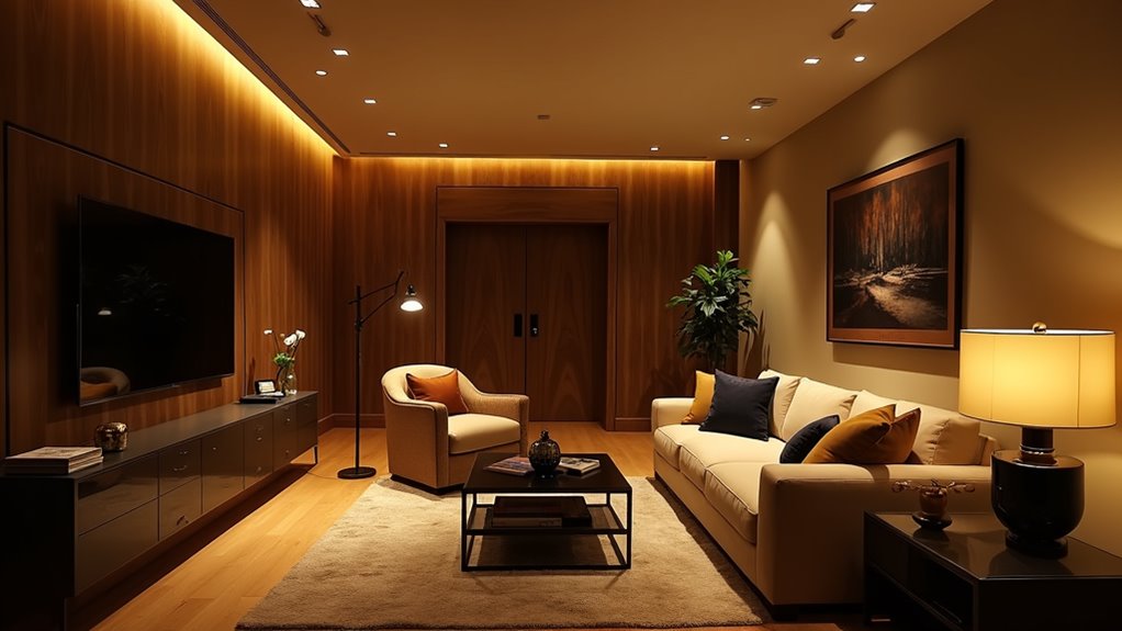 layered lighting for ambiance