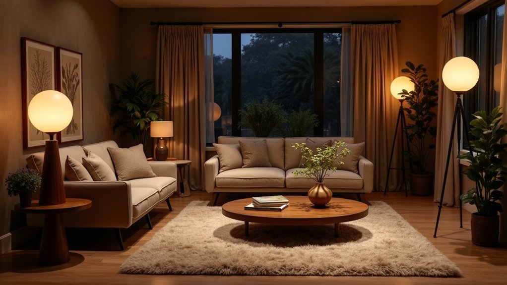 layered lighting for ambiance