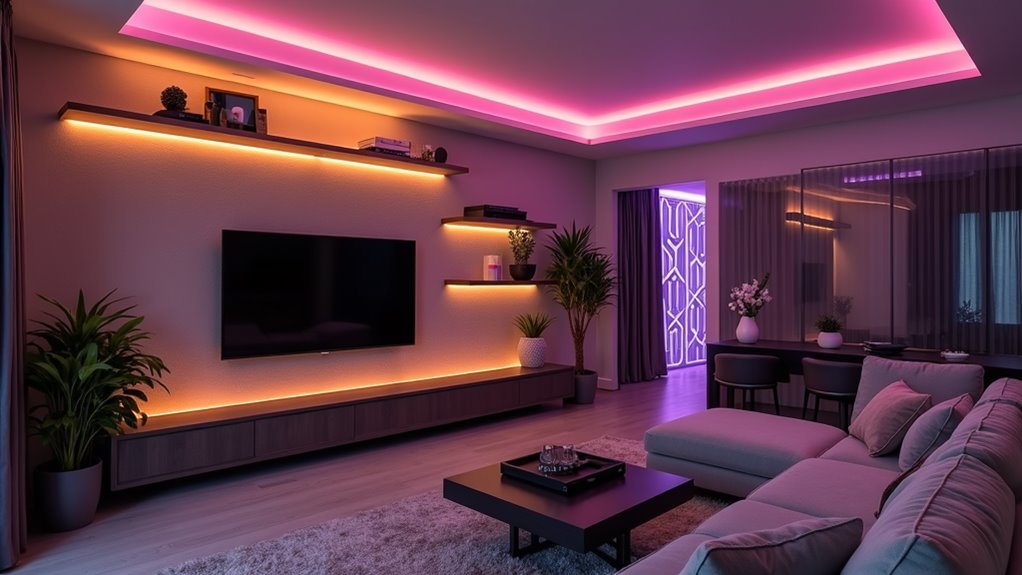 led strips elevate living spaces