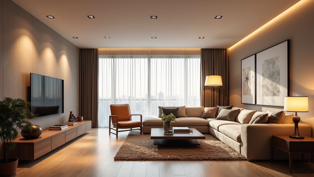 living room brightness factors