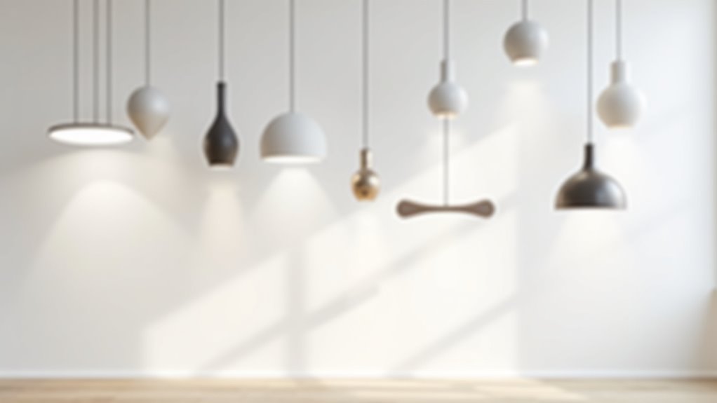minimalist and sculptural lighting