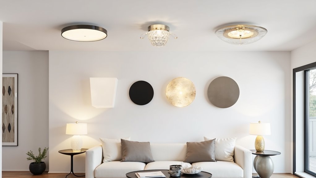 modern flush mount lighting