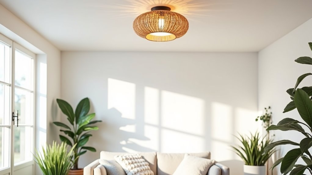 natural modern ceiling fixture