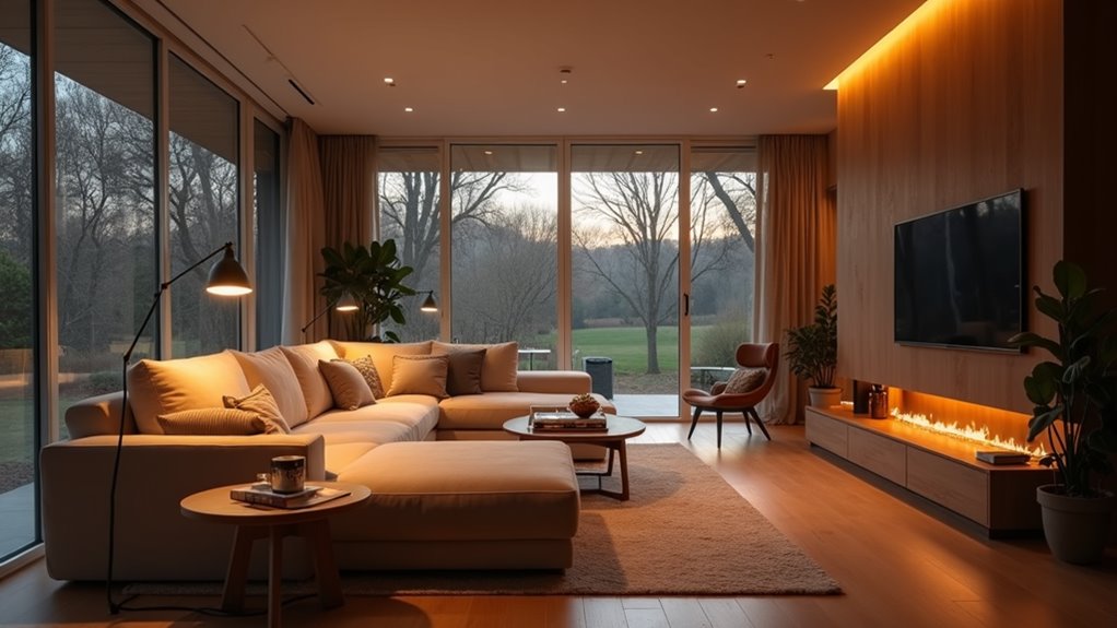 optimal living room lighting