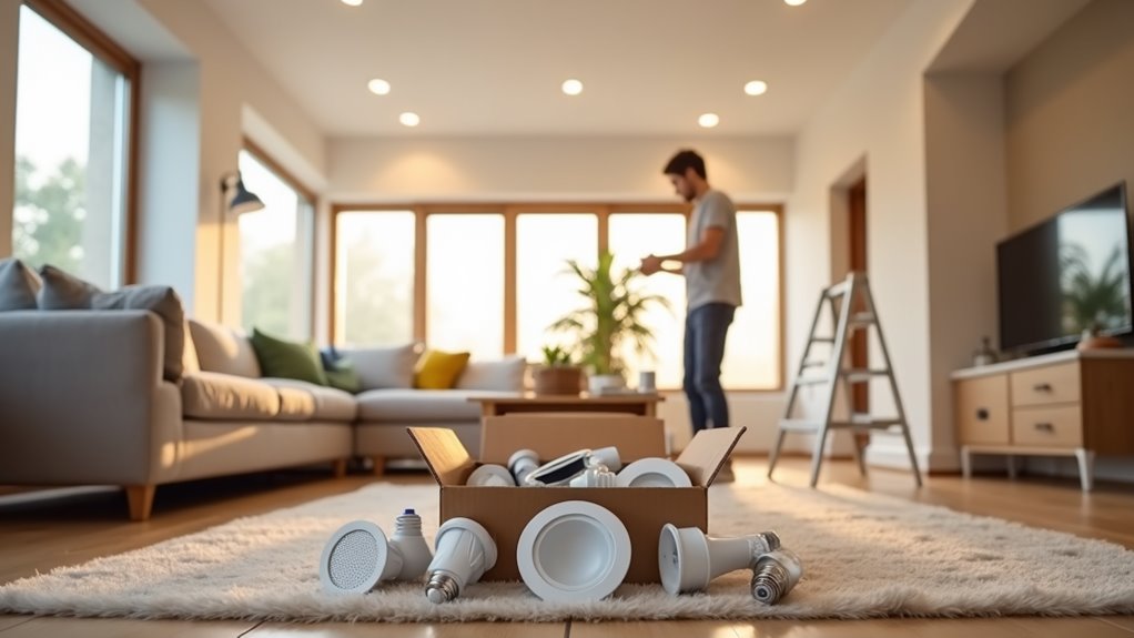 recessed lighting component selection